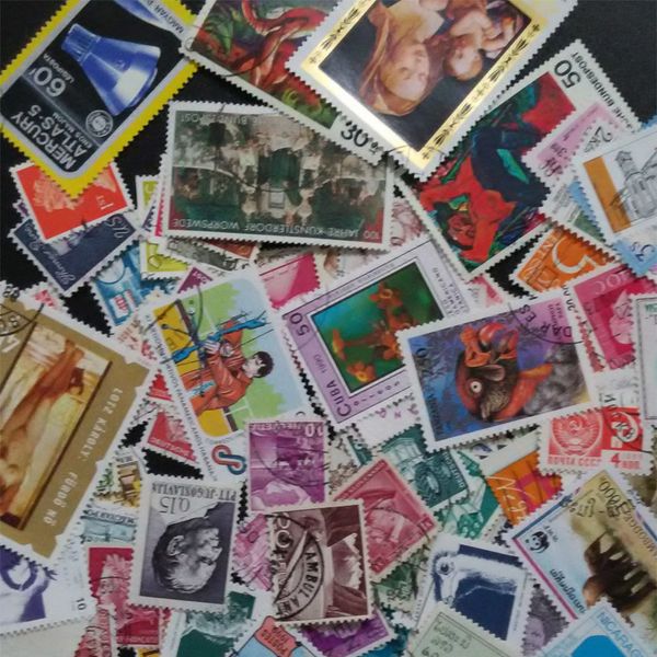 

wholesale-[gtt] used 100 pcs, different rand postage stamps ,off paper, post stamp from many country , buy 2 lots ,get 200 different