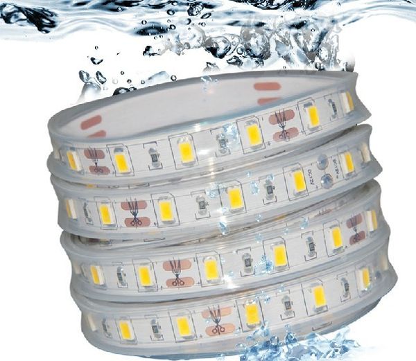 5 M RGB 5050 LED Şerit IP68 Su Geçirmez 12 V 60Led / M Yüzme Havuzu Balık Tankı Banyo için Sualtı Kullanın 44Keys Uzaktan Contorller