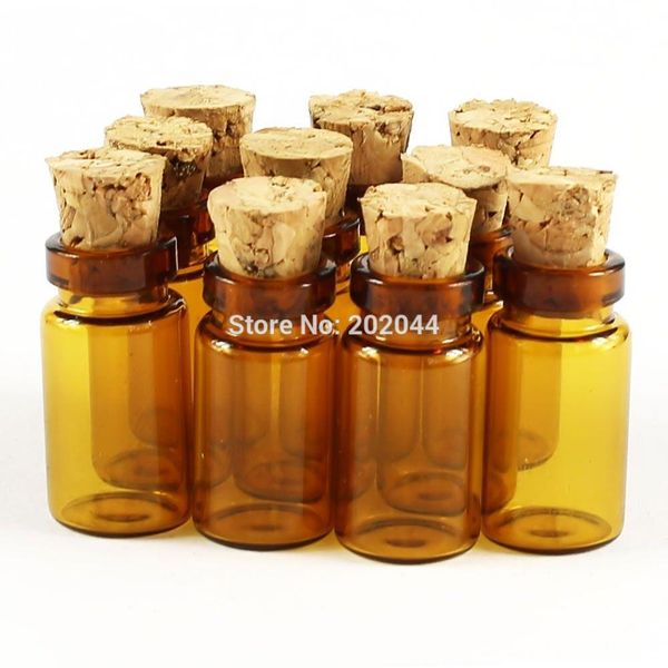 

wholesale- 30pcs 1ml 11*22mm 0.43*0.86 in small glass bottles vials jars with cork ser decorative corked tiny mini wising glass bottle