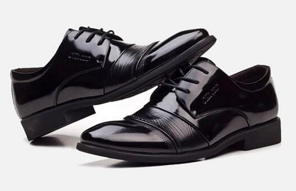 

new 2016 oxford shoes for men autumn winter casual form men dress shoes breathable lace up sapato masculino black