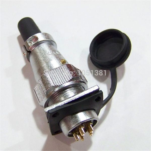 

Free Shipping 5sets/Lot of Aviation Plug Male+ Female Panel Power Chassis Metal Industry Dust Proof Connector Dia 20mm 5PIN