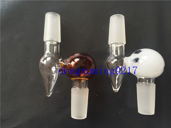 2 teile/los Bunte glas adapter Drop Down Adapter ROD Connecte 14,4mm joint männlich zu männlich oder 18,8mm joint für Glas Wasser Rohr Shisha