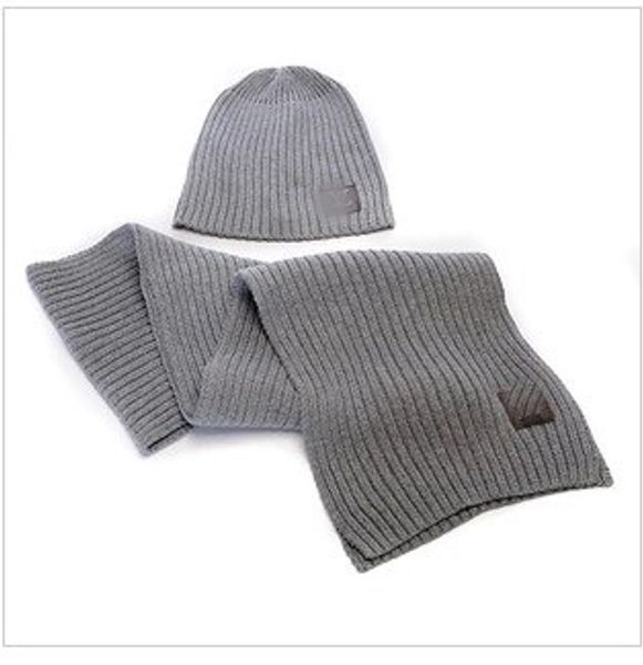 

wholesale-the latest style hat scarf for men and women suits two-piece, Blue;gray