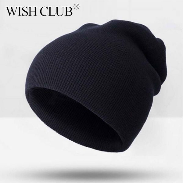 

wholesale- wish club fashion winter hats for women knitted solid cap skullies beanies casual cotton women's hat female winter cap, Blue;gray
