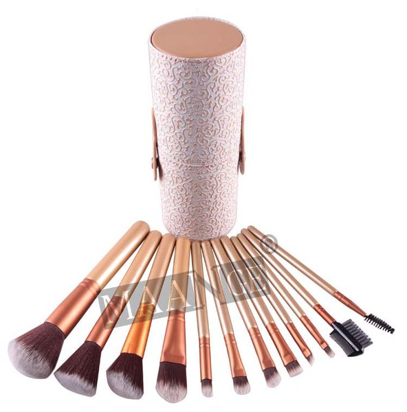 

10pc woman maange makeup bru he 12 pc co metic et eye hadow blu her bru h kit black holder ca e make up bru h maquiagem 10 et