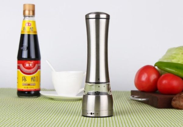 

10 шт. бар ручной мельница соль перец точильщик кухонные инструменты 1 шт. серебро из нержавеющей стали прозрачный акриловый строительство с