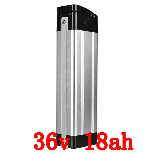 

Bottom di charge 500w 36v 18ah electric bike lithium battery u e 3000mah cell with 2a charger and 15a bm hipping