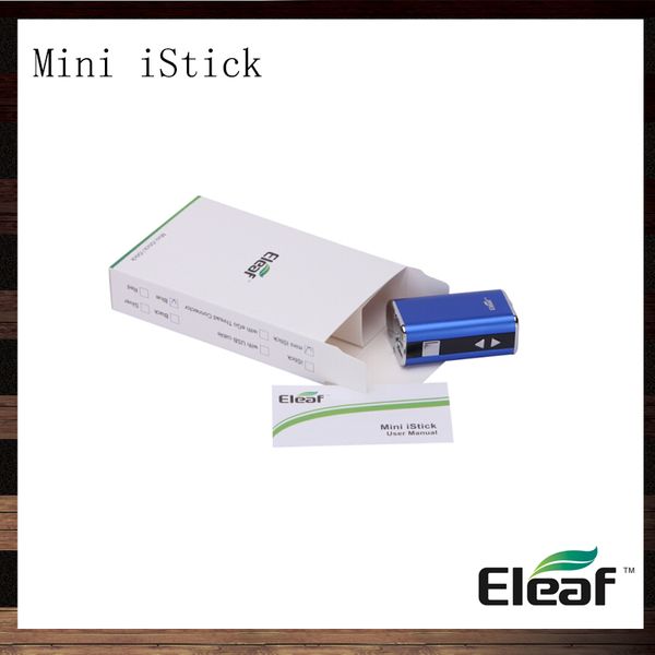 

iSmoka Eleaf Mini iStick 10 Вт iStick Mini 1050 мАч VV Батарея для электронных сигарет с OLED-экраном Простой пакет 100% Оригинал Лучший матч GS16S GS Air