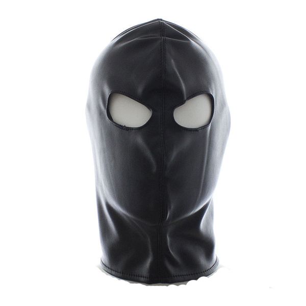 w1023 Qualitäts-Latex-Leder-Gimp-Augen-offene Maske-Haube-Fetisch-Bondage-Fessel-Begineer