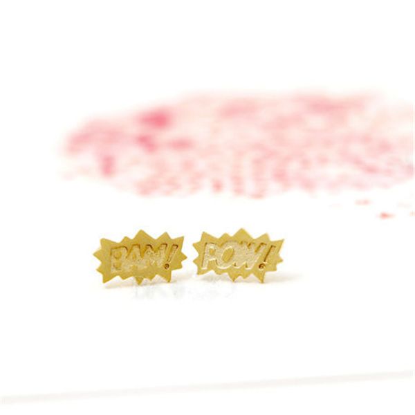 

ear studs for women good 18k gold plated ear studs unique design 2016 for sale13, Golden;silver
