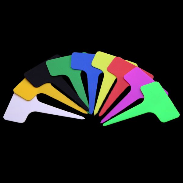 

новый дизайн 200 шт. пластиковые t-образные идентификационные бирки детские украшения наклейки горячие горшки украшения сада v1nf модифициро