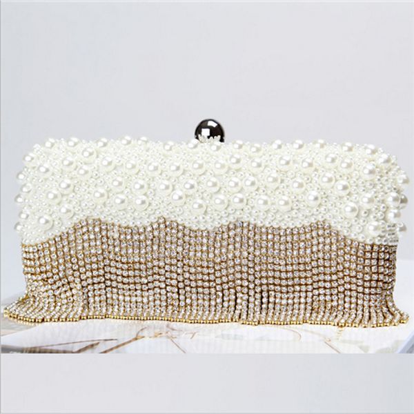 

factory direct wholesale brand new handmade perfect diamond beaded evening bag with satin/pu for wedding/banquet/party/porm