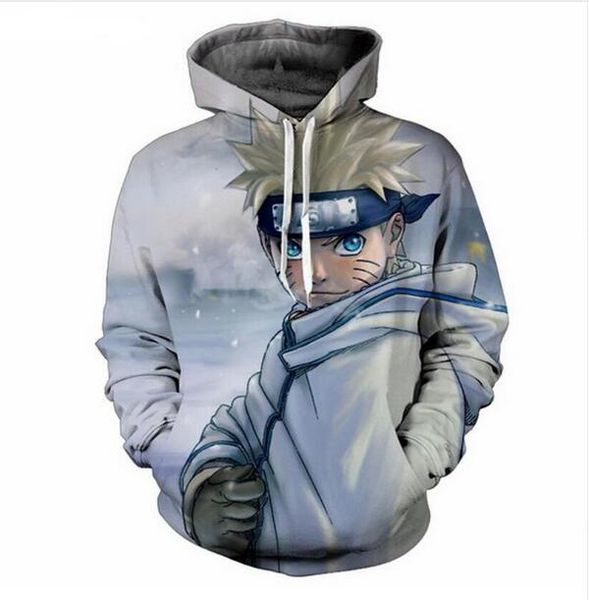 

new fashion cool sweatshirt hoodies men women 3d print uzumaki naruto fashion style streetwear long sleeve clothes xklms0033, Black