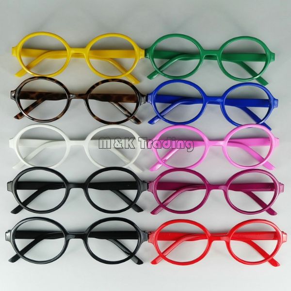 

fashion baby glasses frame kids decorative children arale eyeglasses no lens lovely round plastic, Black
