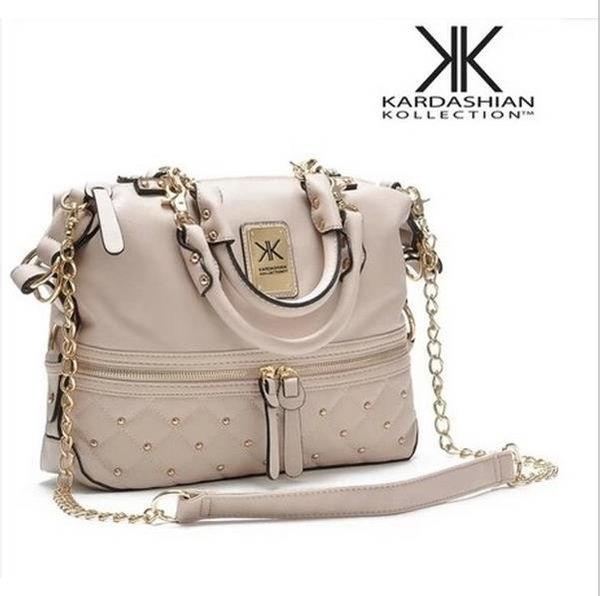 

New Fashion kardashian kollection brand black chain women leather handbag shoulder bag KK totes messenger bag Crossbody Bag free shippin