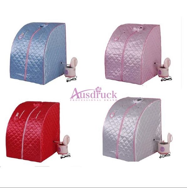 

eu tax new waterproof steam detox sauna slimming machine box weight loss health care beauty equipment pink blue silver red color