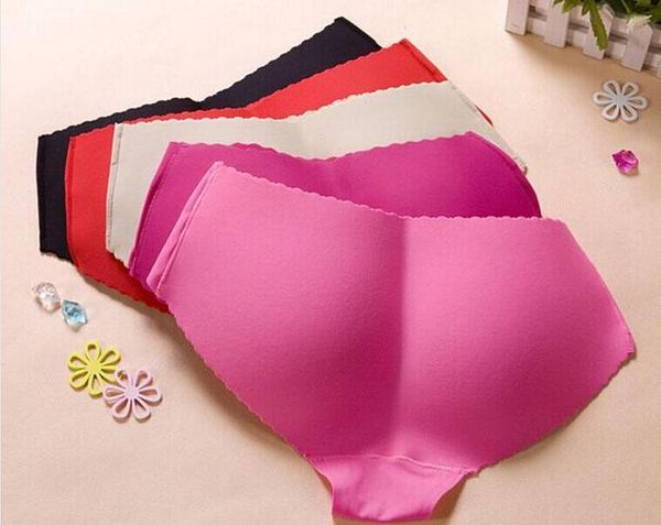 

fine women silicone butt lifter underwear padded seamless butt hip enhancer shaper panties push up buttocks lady briefs, Black;white
