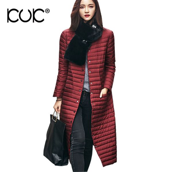 

wholesale- kuk winter jacket women coat parka mujer xxl plus size jaqueta feminina inverno outerwear 2017 chaqueta casaco feminino a698, Black
