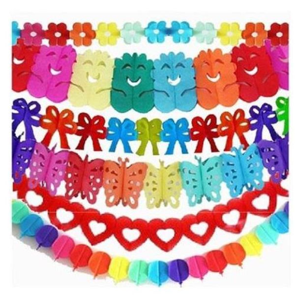 tissue paper garland decorations