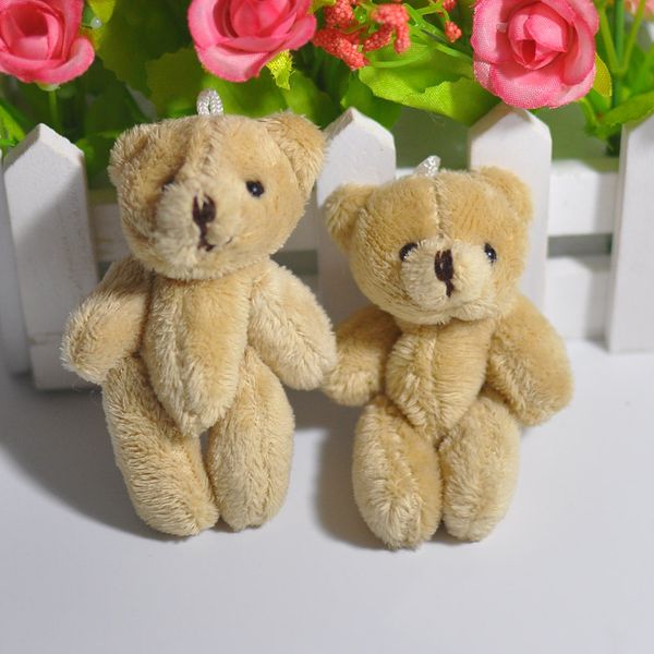 

Bulk 50pc 8cm hort wool plu h mini teddy bear ur inho de pelucia jewellery acce ory gift key chain oft toy for bouquet