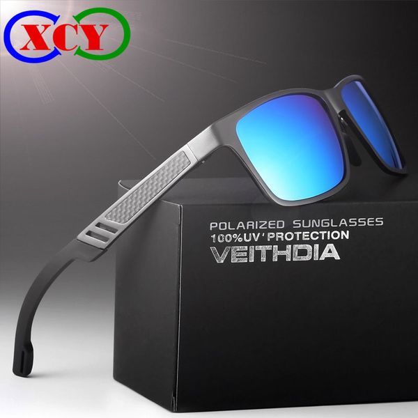 Мужчины поляризованные солнцезащитные очки HD алюминиевый магниевый бренд на открытом воздухе вождение рыбалка 57 мм очки очки oculos de sol зеркало с оригинальной коробкой