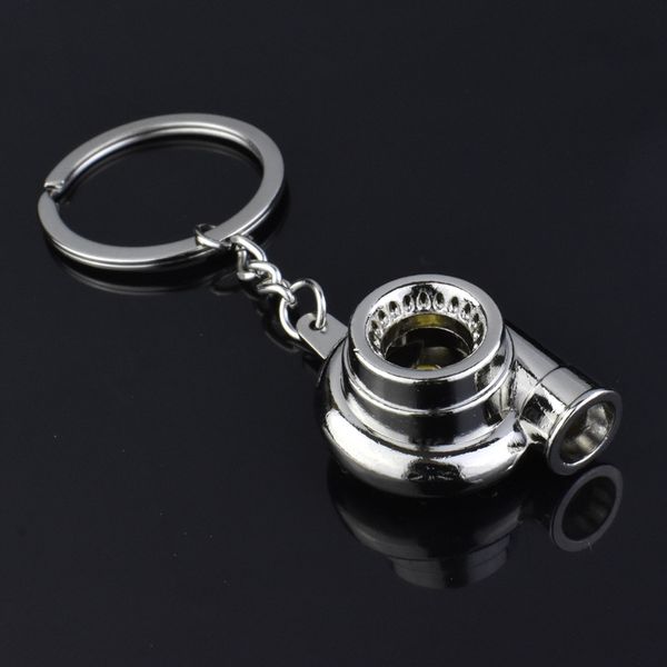 Keychain Metal Turbine Keyring Car Turbo Charger Blowing Machine An￩is