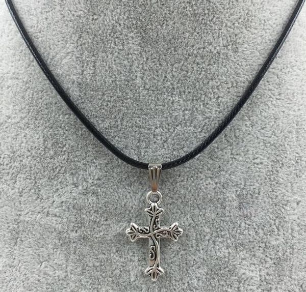 

2 neaklace with various pendants, pu chain, not fade, comfortable, and ing, Silver