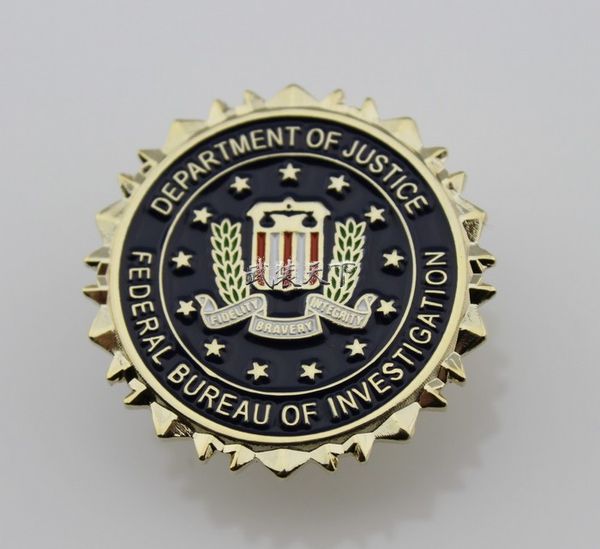 

Федеральное бюро расследований ФБР отдел юстиции логотип печать костюм отворото