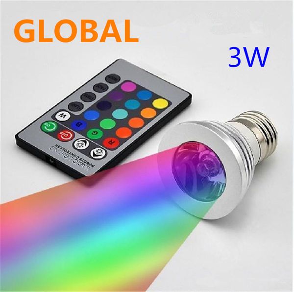 

Светодиодная лампа RGB 3W 16 Изменение цвета 3W Светодиодные прожекторы Светодиодная