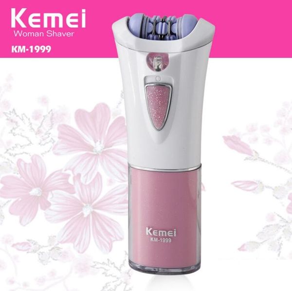 DHL Бесплатная доставка Kemei KM-1999 Портативная леди Бритва персональная электрическая бритва для бритья Мини-эпилятор Удаление волос Триммер для бритвы