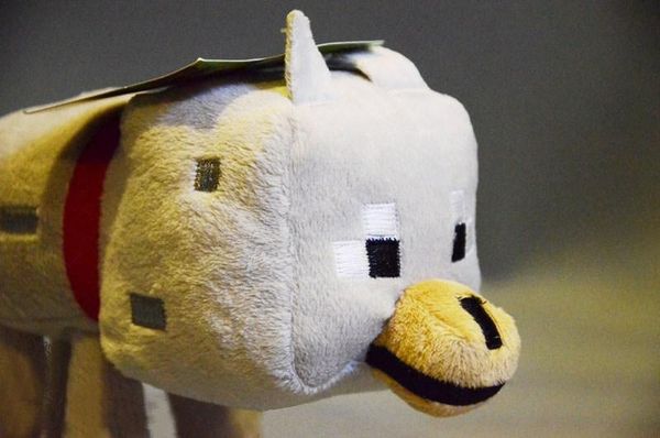 minecraft wolf plush toy