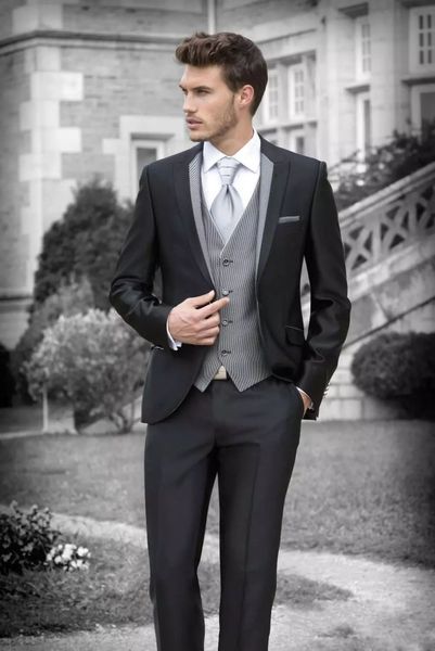 

2018 еѬнй мђжкой ком на заказ мокинги дл жениа оѬмалне ком делова, Black;gray