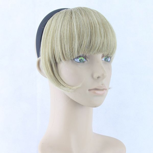 Hair Bangs With Clip Blonde Black Synthetic Hairpieces High