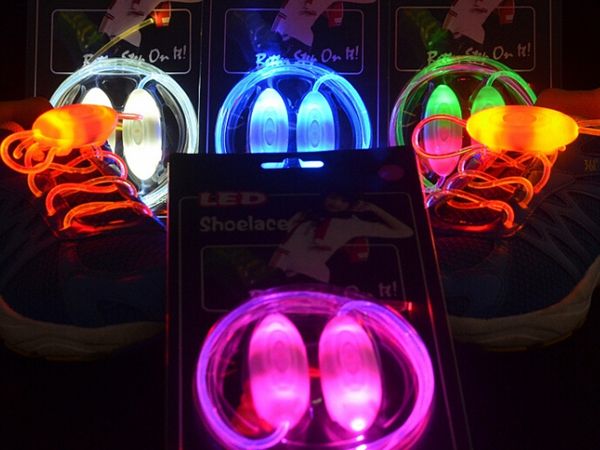 

2015 new style gen 3 glow led flash laces led shoestring muti-color led shoelace in stock,100pcs/lot(=50pairs, White;pink