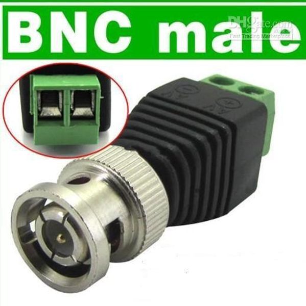 BNC Macho + Fêmea 2.1x5.5mm DC Power Jack Plug Conector + Coax CAT5 para Câmera CCTV