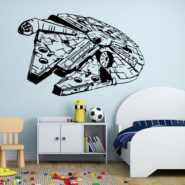 Grosshandel Star Wars Wandsticker Millennium Falcon Kampf Hauptdekor Diy Kreative Removable Schlafzimmer Wohnzimmer Aufkleber Wallpaper Wandbild Von