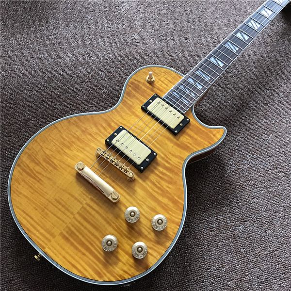 Venda quente de alta qualidade personalizado color cor guitarra elétrica, guitarra de rosewood, com hardware de cor ouro guitarra de alta qualidade