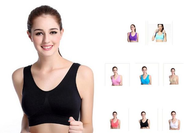 

wholesales and retail 8 colors sports vest seamless bra yoga bra running bra body shape push up vest, Red;black