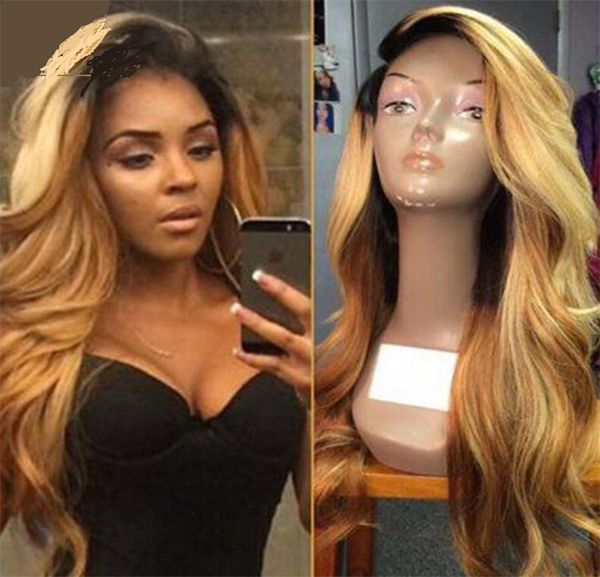 

180 den ity peruvian virgin human hair ombre full lace wig 4t27 blonde lace front wig with baby hair around