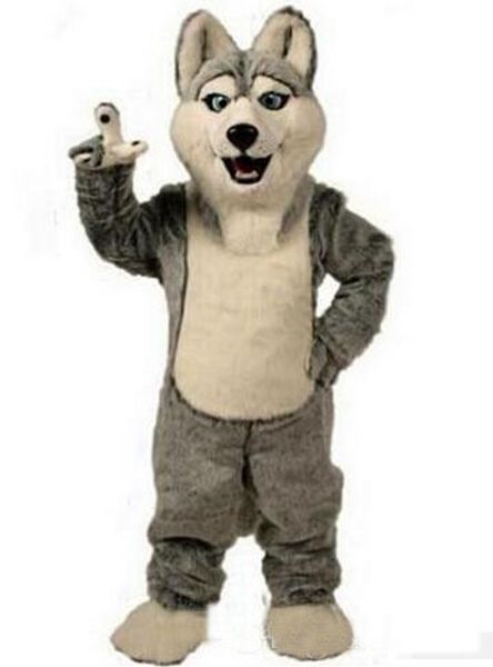 2018 vendita calda cane husky costume della mascotte personaggio dei cartoni animati adulto mascotte mascotte vestito vestito operato costume di carnevale festa migliore qualità