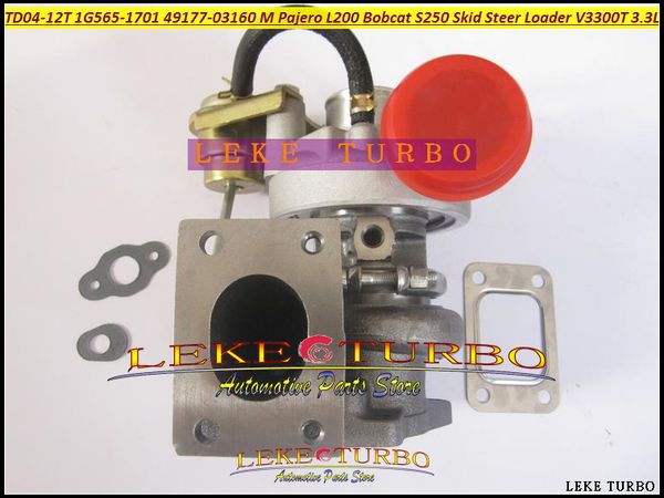 TD04-12T 49177-03160 49177-03140 1G565-1701 Turbo Turbolader Für Mitsubishi Pajero L200 Bobcat S250 Kompaktlader Kubota V3300-T 3,3 L