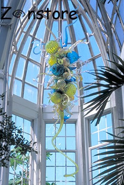 

paradise decor glass bubbles and projecting out glass pipes hand blown glass chandelier lighting with led lights