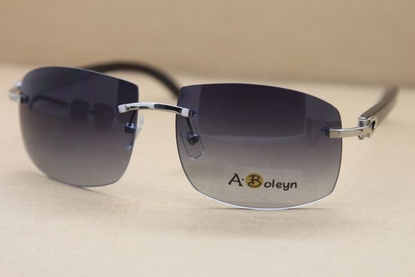 

wholesale 2020 rimless box natural sunglasses 4189705 sunglasses genuine black buffalo larger sun horn with glasses mwklp, White;black