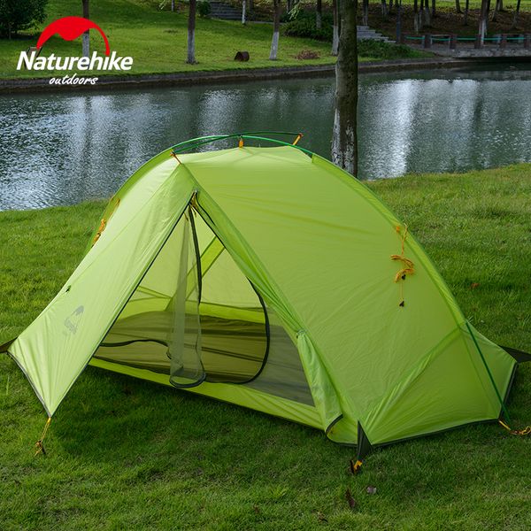 

wholesale- naturehike camping tents 1-2 person riding hiking outdoor tent silicone fabric ultralight 4 seasons portable travel tent