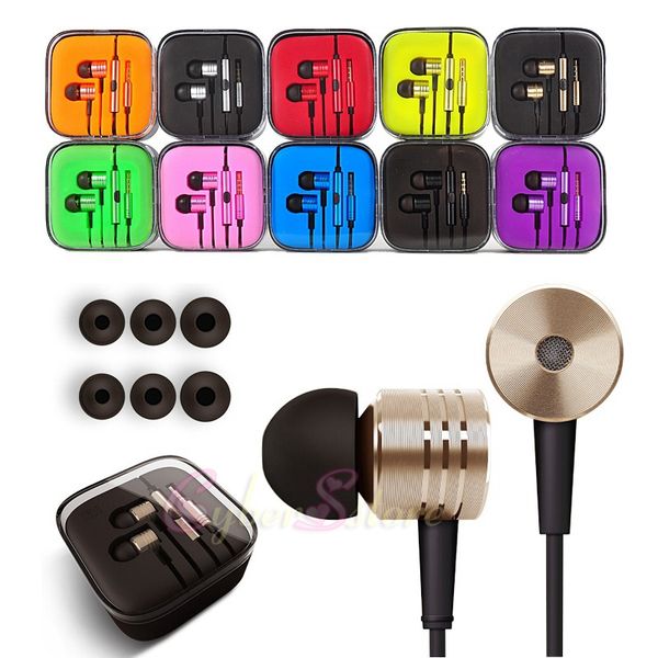 

3.5mm Metal Xiaomi Headphone Universal Earphone Noise Cancelling In-Ear Headset earphone For Xiaomi Samsung HTC Huawei LG SONY iphone 6 6s