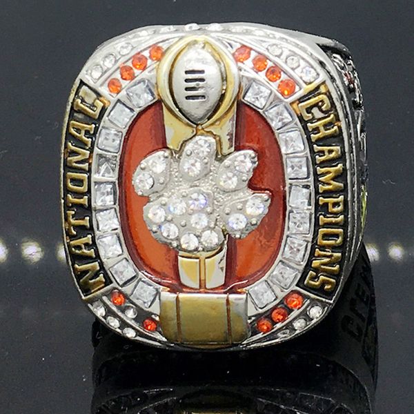 

new arrival 2016 clemson tigers championship rings ncaa football champions ring for men239y, Silver