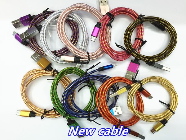 

Fa t charger 1m 3ft 2m 6ft 3m 10ft ruggedized nylon braided durable fabric univer al micro u b data ync cable for am ung note 5 6 7
