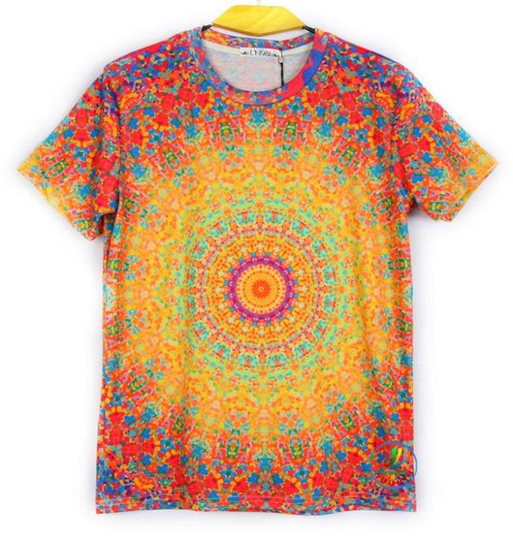 FG 1509 Raisevern 3D-Vintage-T-Shirt, Retro-Blumen-Oberteil, T-Shirt, Rundhalsausschnitt, kurzärmelig, Sommer-T-Shirt, zweiseitiger Aufdruck, Damen-Männer-Blumen-T-Shirt