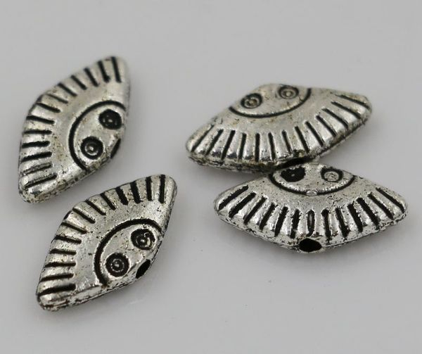 

sell 200pcs antique silver zinc alloy turkey evil eye spacer beads 1mm hole, Bronze;silver
