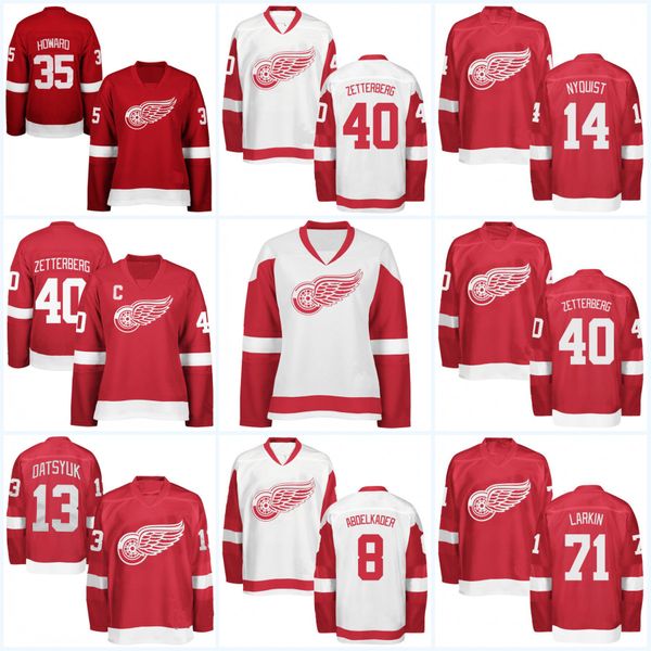 womens red wings jersey
